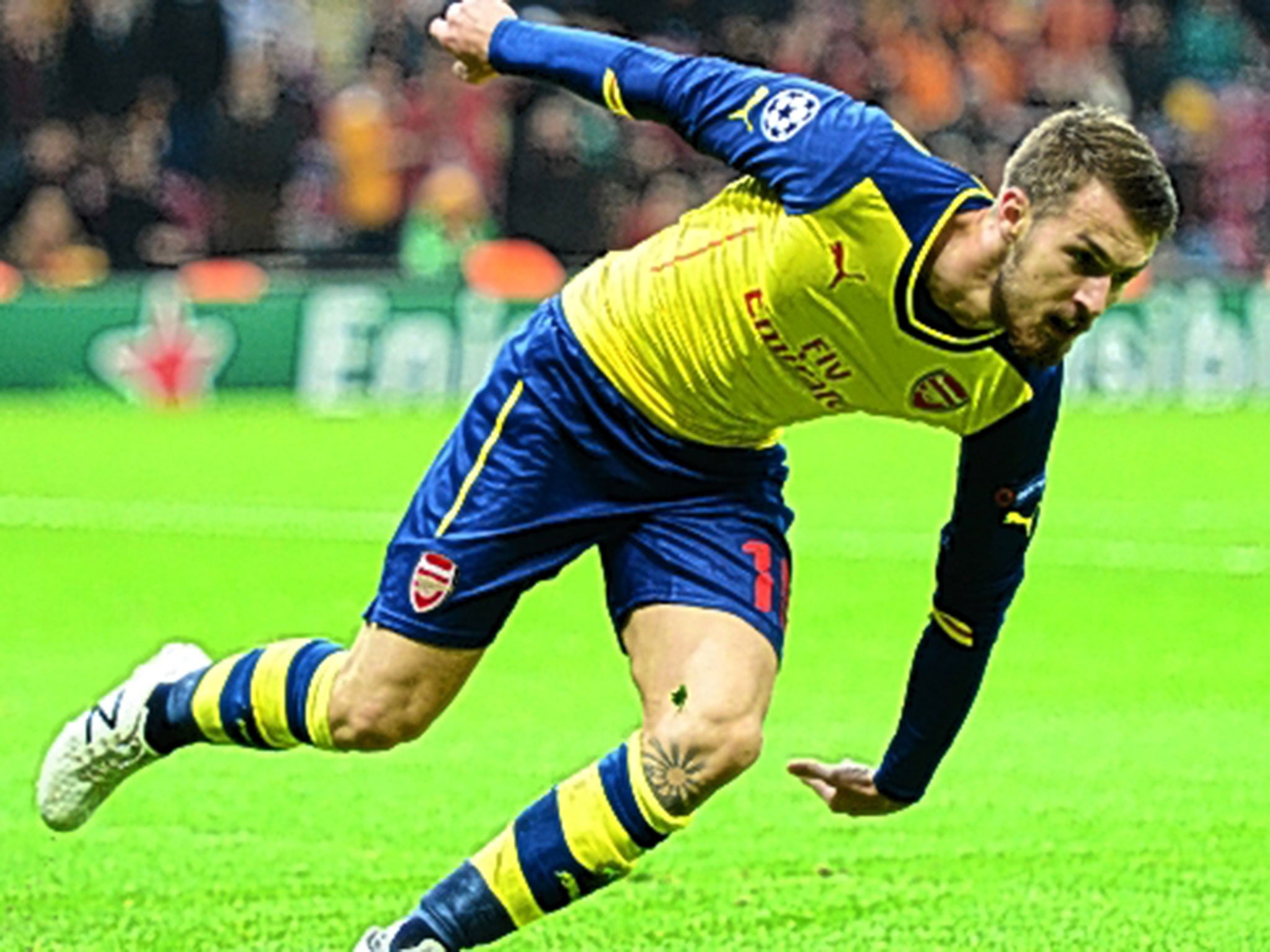 Arsenal’s Aaron Ramsey will miss the Christmas programme with a hamstring injury