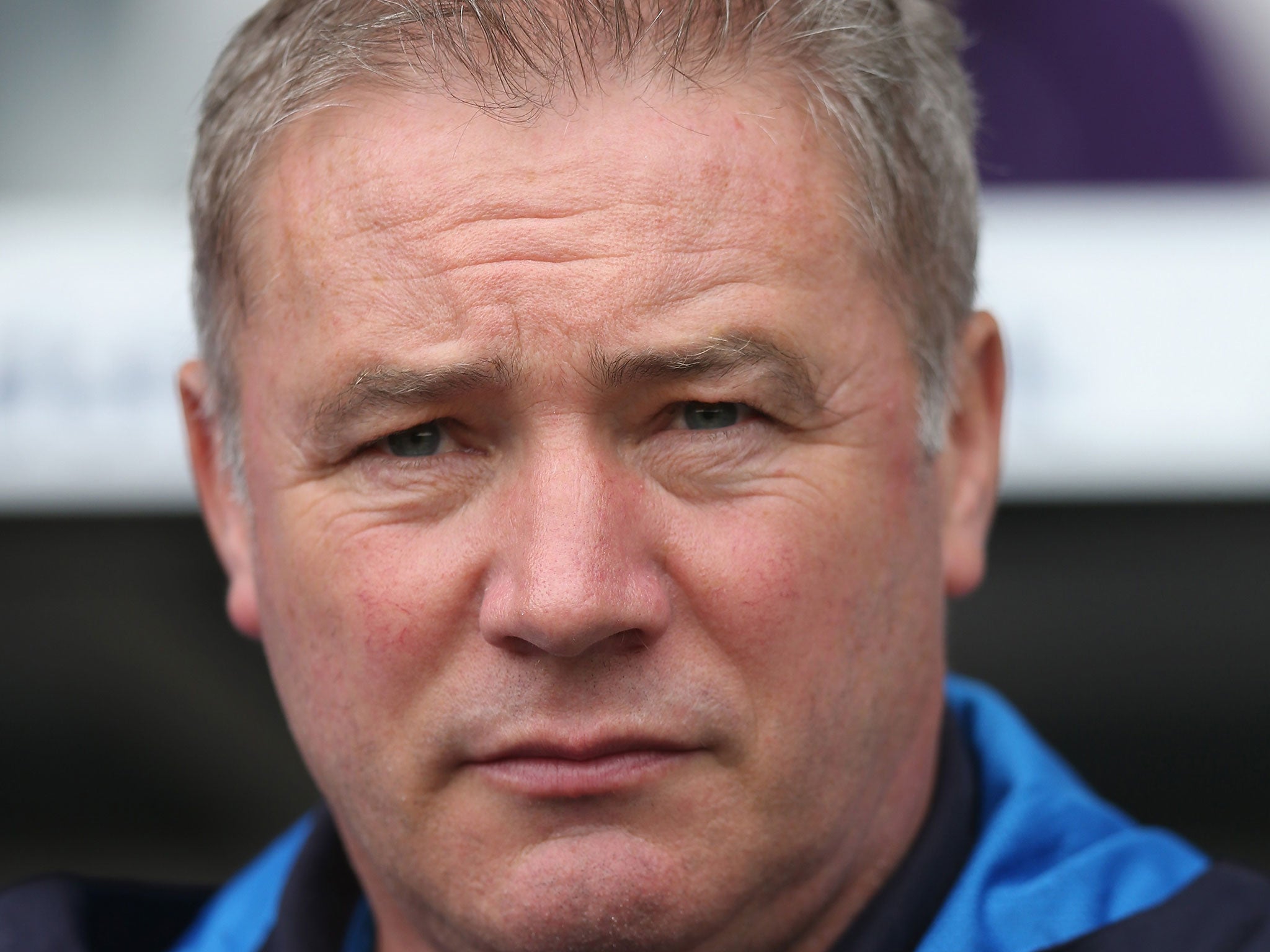 Ally McCoist took charge of the Rangers team which lost 2-0 at Queen of the South last night