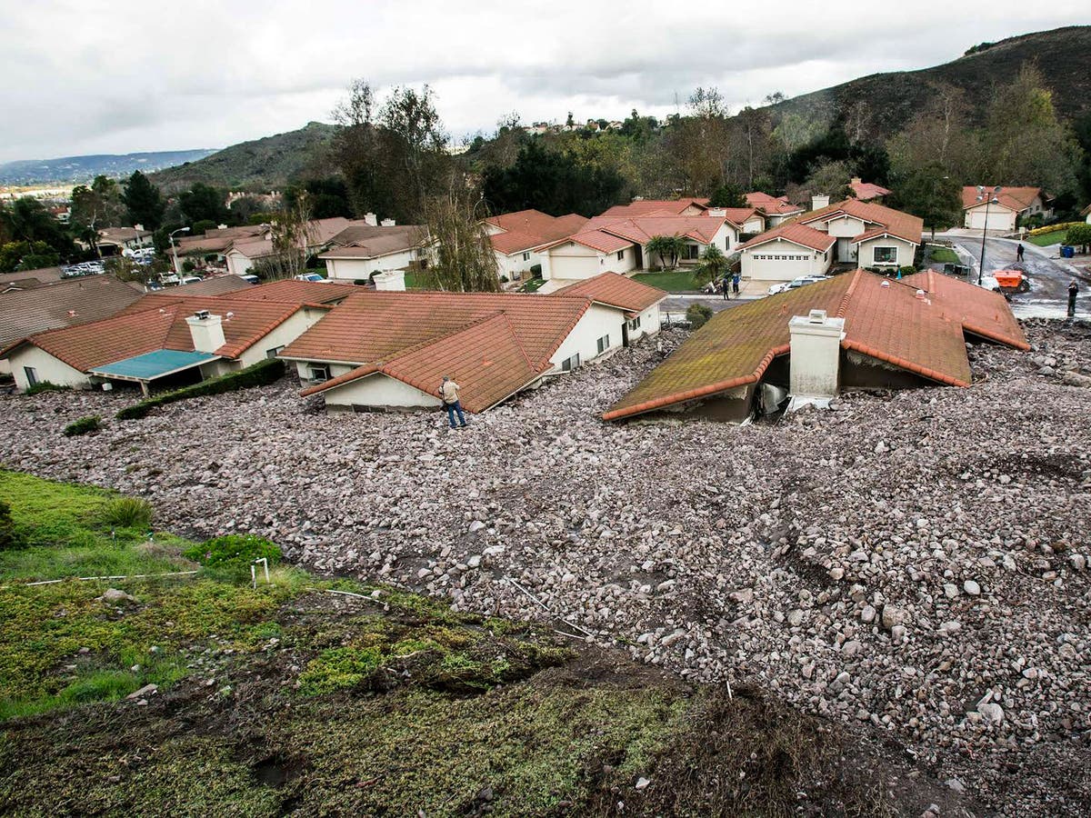 Pineapple Express storm lashes California triggering mudslides and