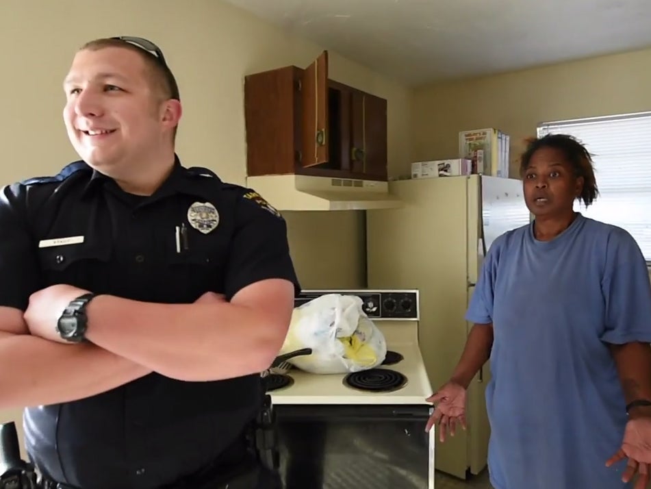 Alabama police officer who caught grandmother stealing eggs turns up with bags of food to feed her hungry family The Independent The Independent photo