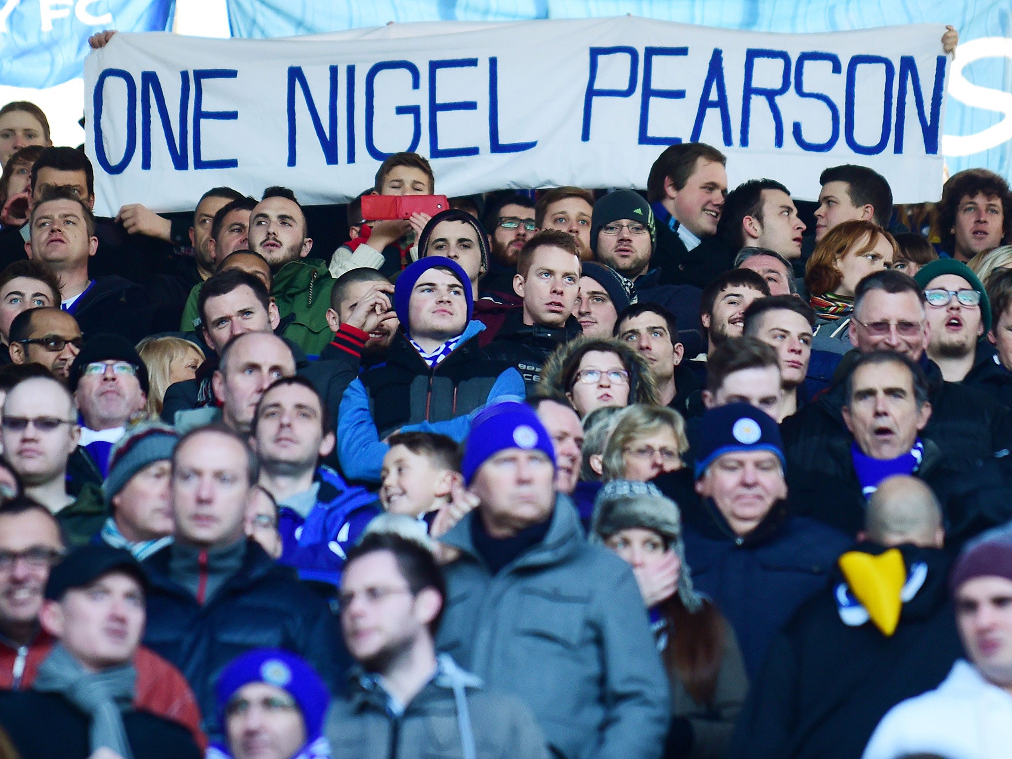 Leicester fans have largely remained loyal to their manager