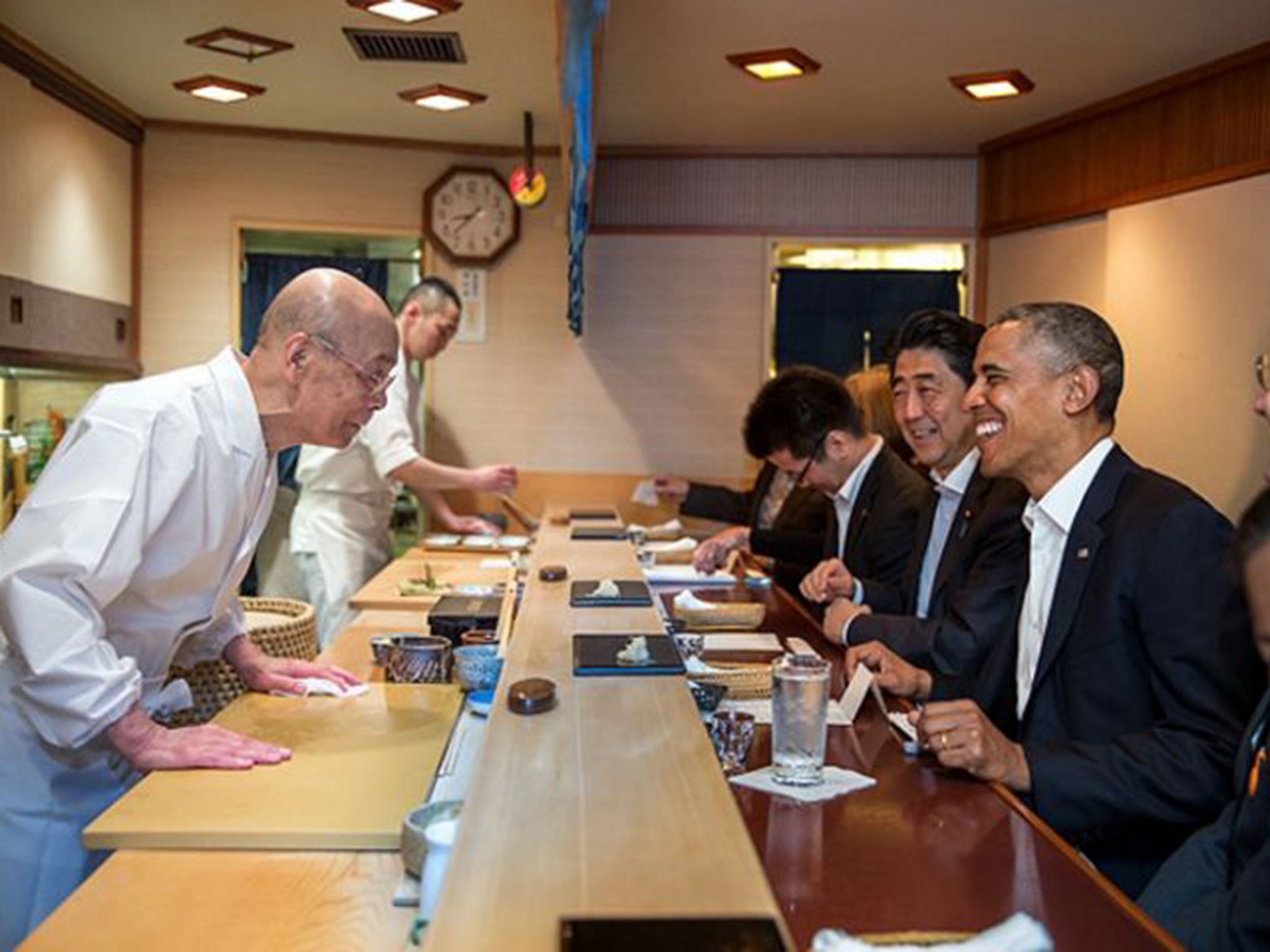 Jiro Ono served Barack Obama at his Tokyo restaurant earlier this year