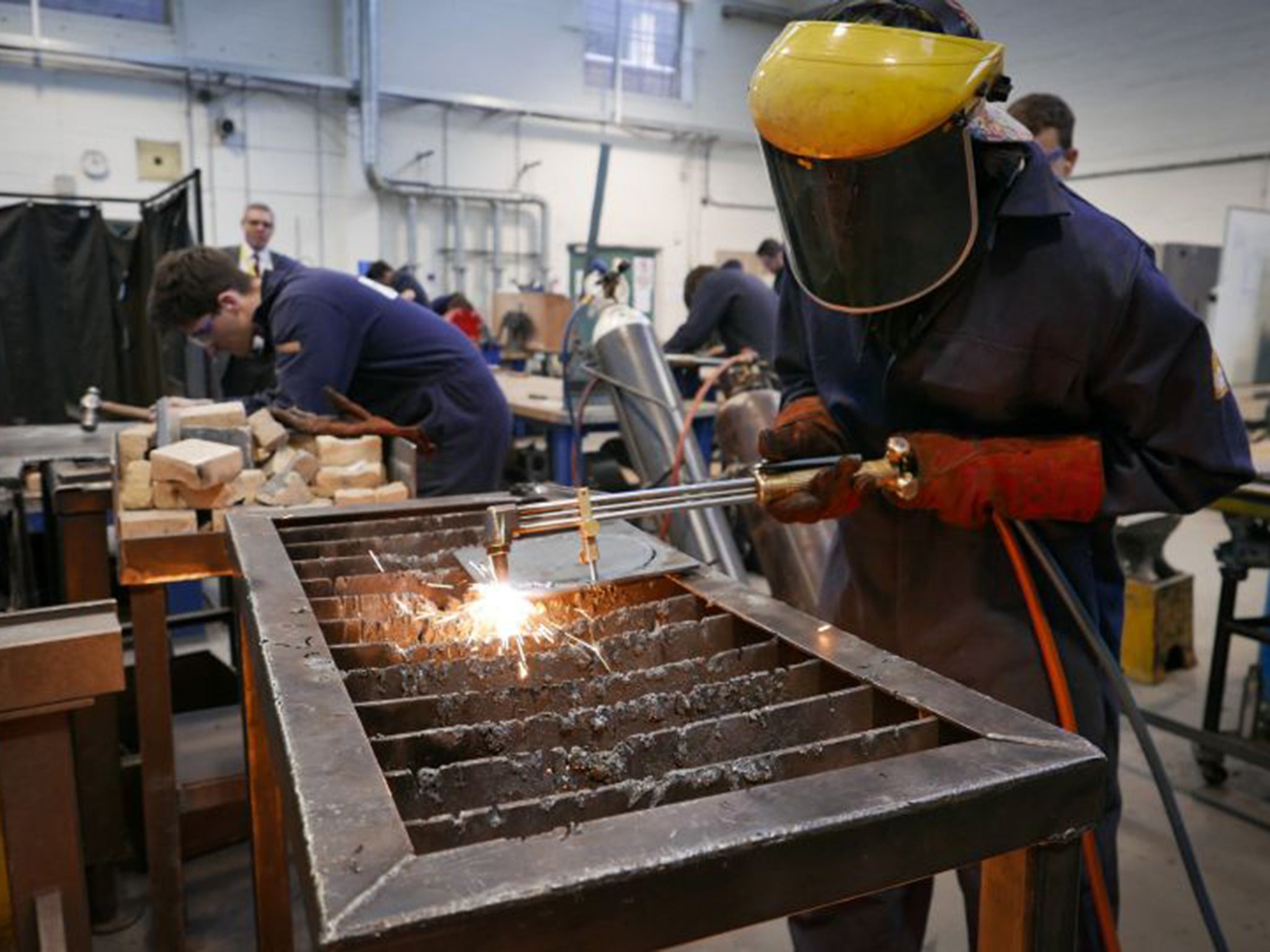 South Tyneside College has a fabricated factory workshop which mimics working in the manufacturing or engineering industry