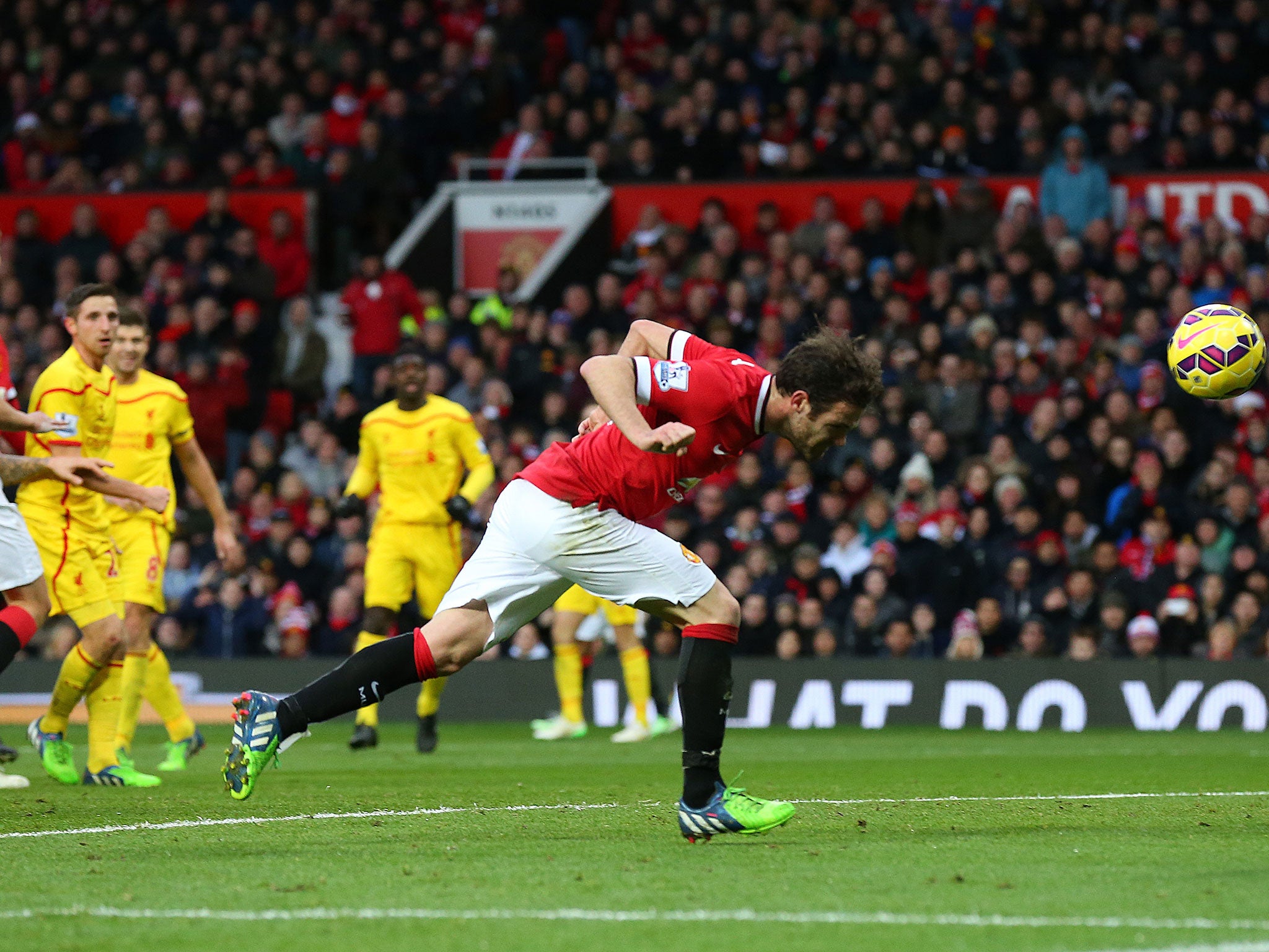 Mata heads United two-up in controversial circumstances