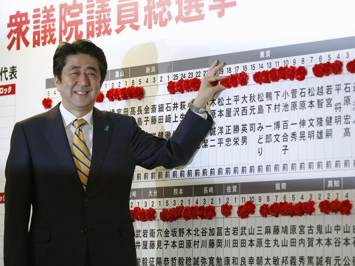 Boost For Japan S Shinzo Abe As Ruling Coalition Heads For Election Win The Independent The Independent