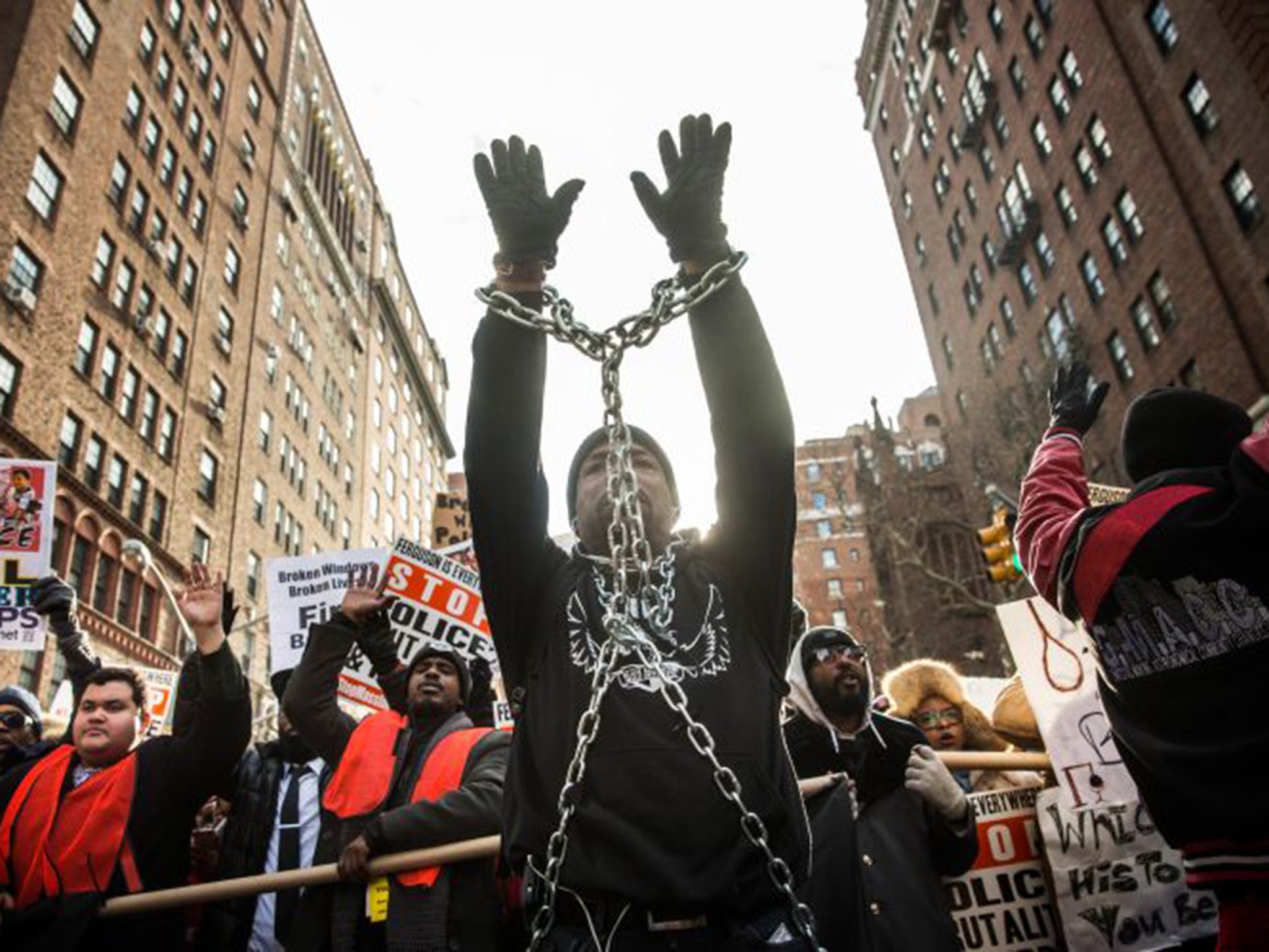 The National March Against Police Violence in Manhattan at the weekend