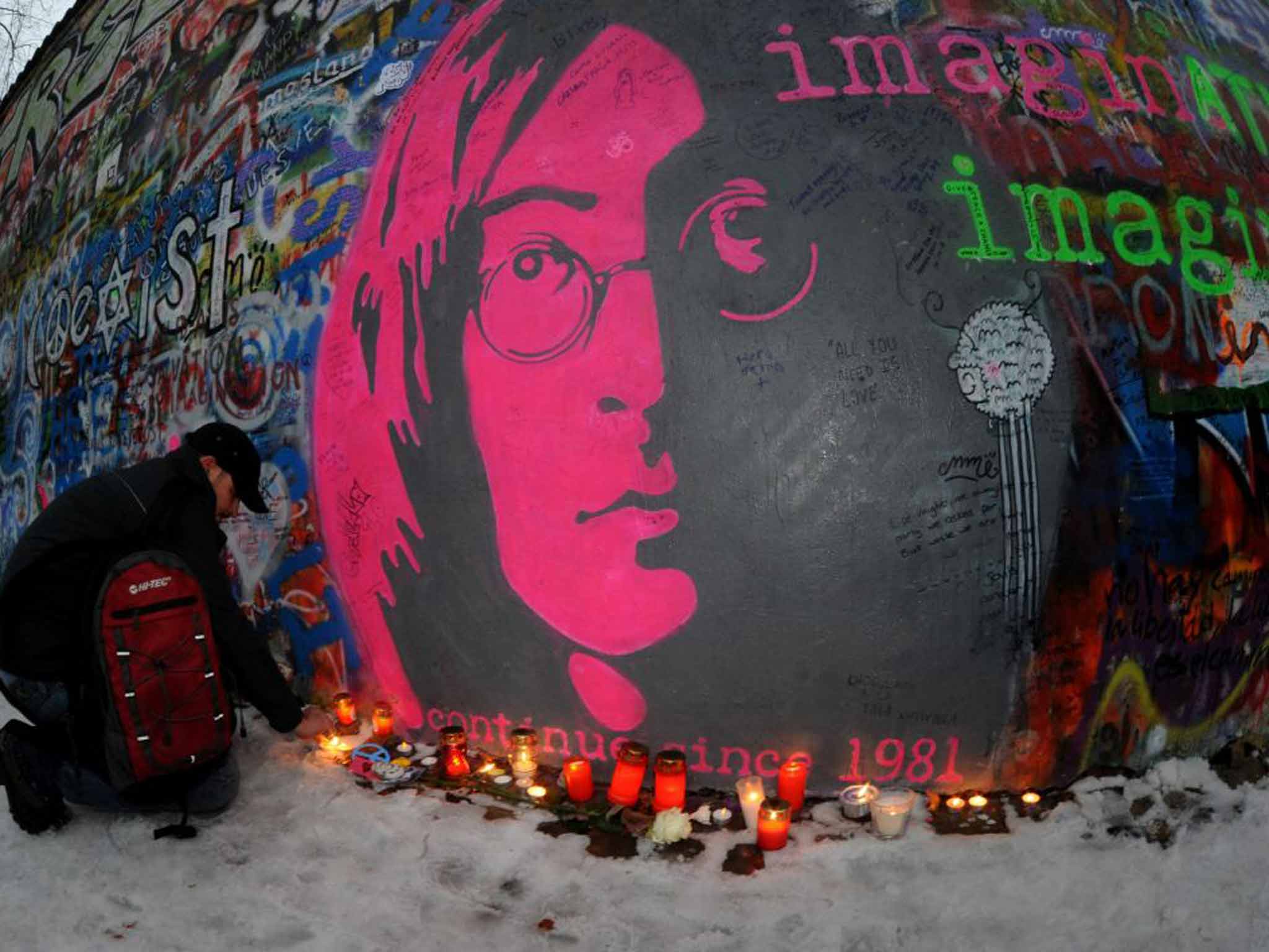The Lennon Wall in Prague has now been painted over