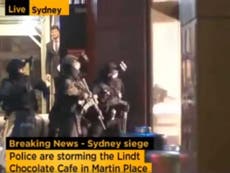 Video:the moment police enter the building