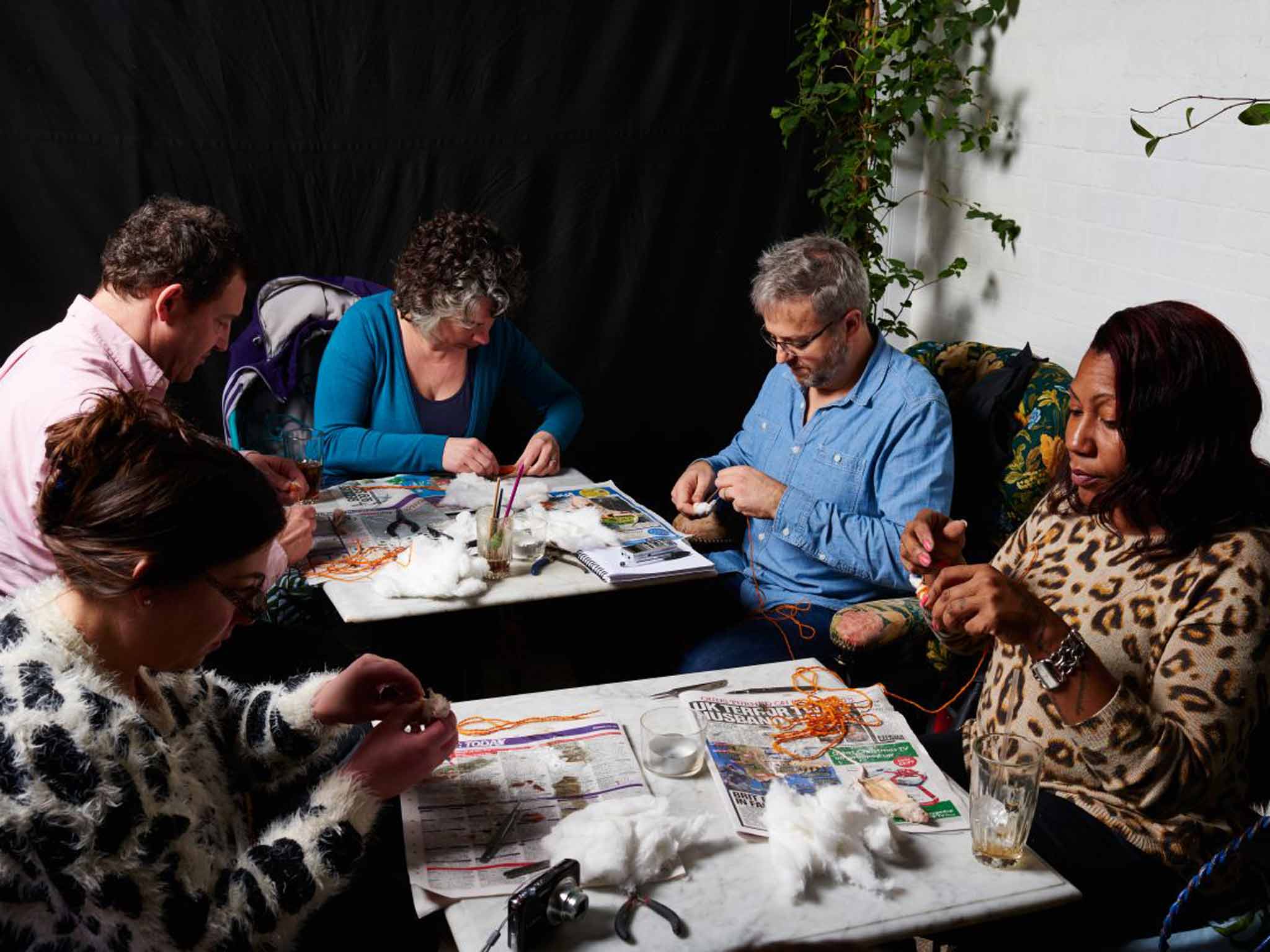 Clint Witchalls at the taxidermy workshop