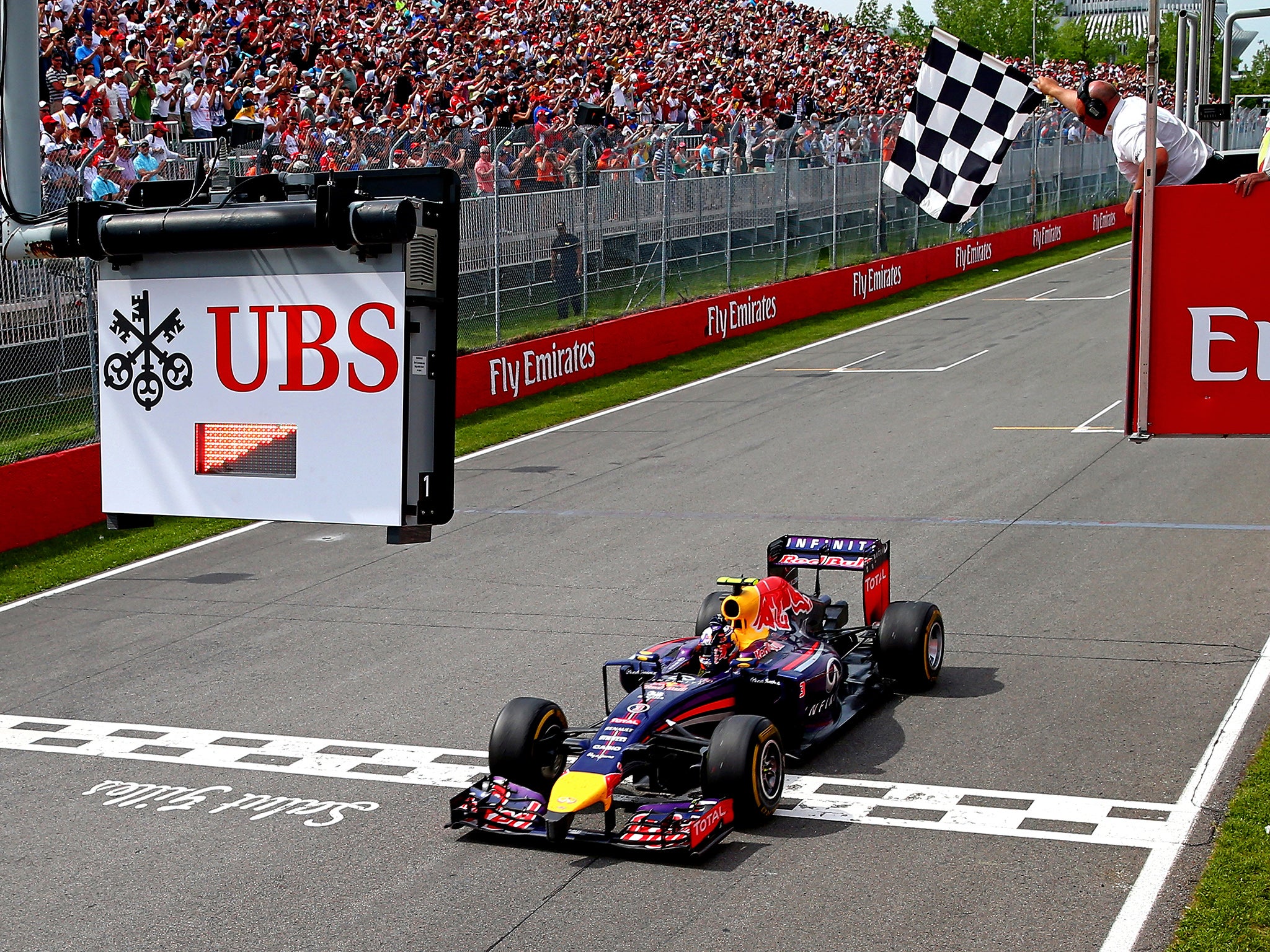 Ricciardo wins in Canada in June, his first win in the sport