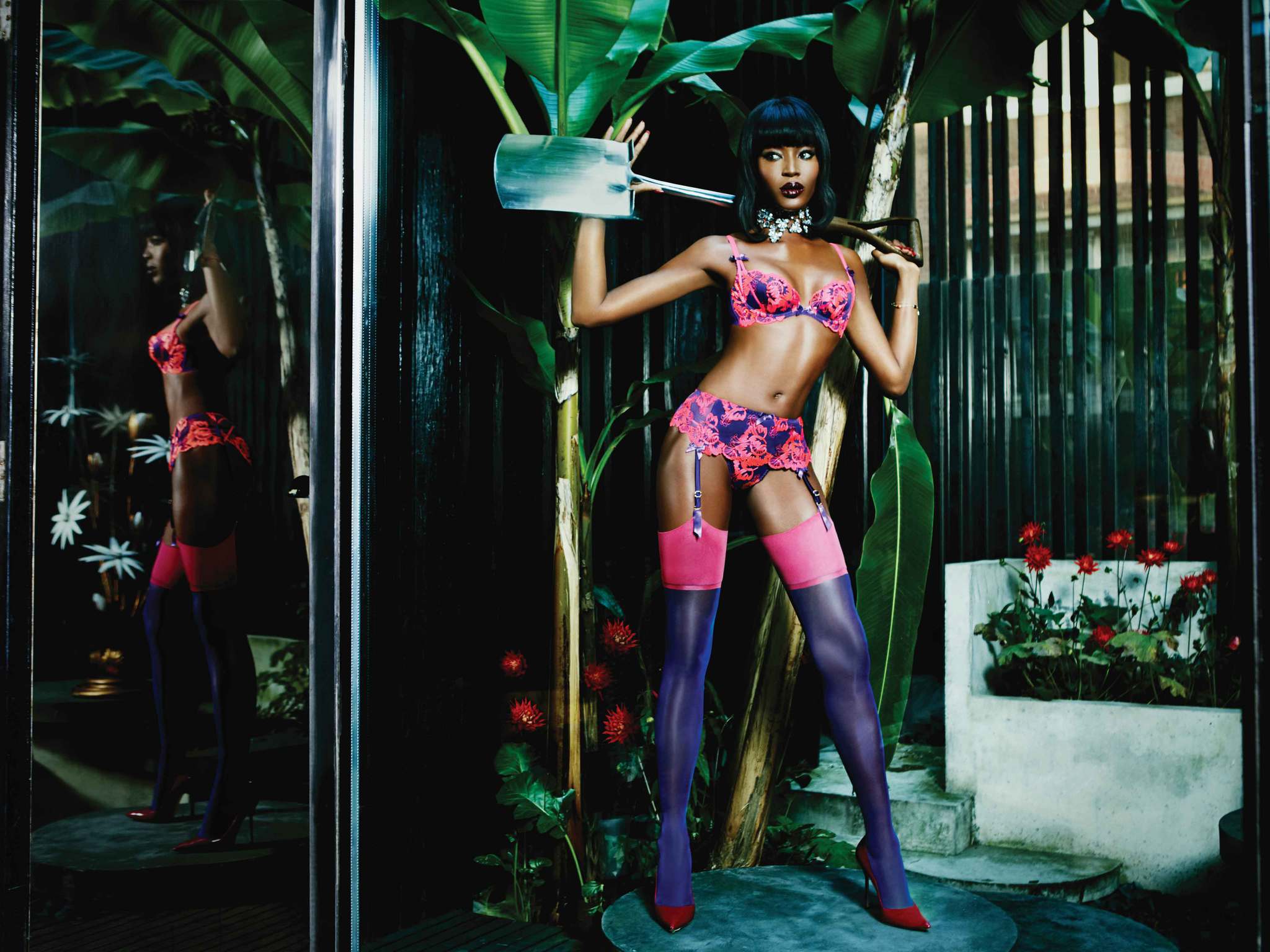 Naomi Campbell stars in the campaign shot by Ellen Von Unwerth