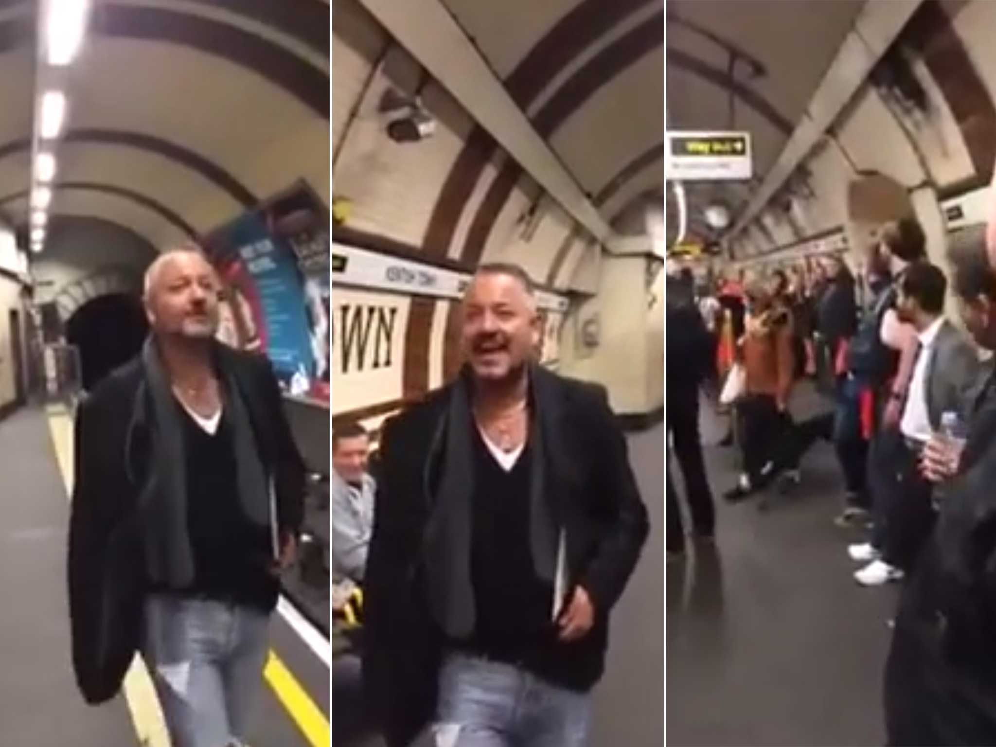 Remarkable video shows London underground passengers spontaneously ...