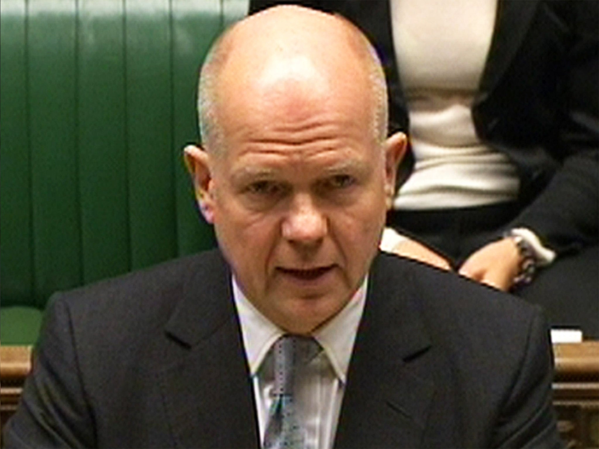 Commons leader William Hague, speaking in the House of Commons on Tuesday