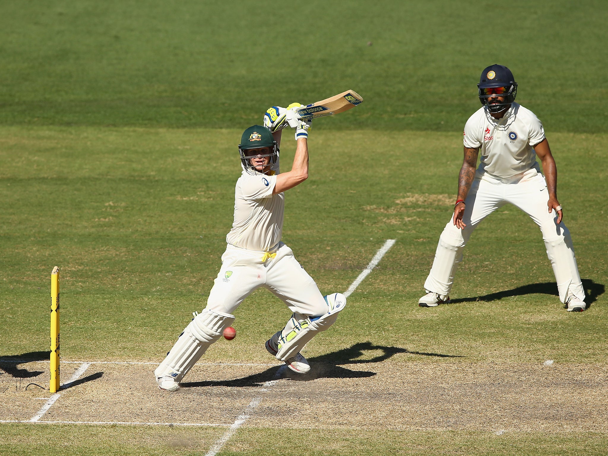 Smith in action against India last week