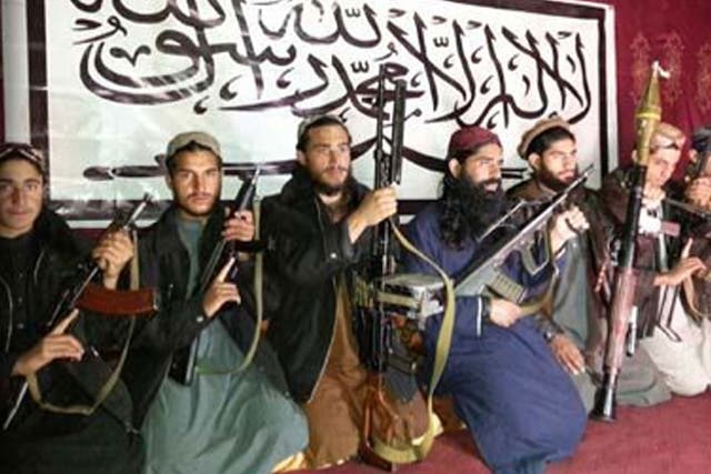 The Taliban fighters who stormed a military-run school in Peshawar, Pakistan on Tuesday, in an image released by the Pakistani Taliban