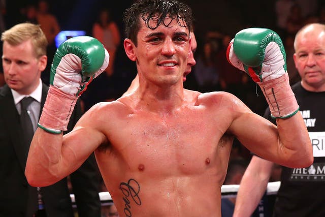 Anthony Crolla celebrates his win over John Murray back in April