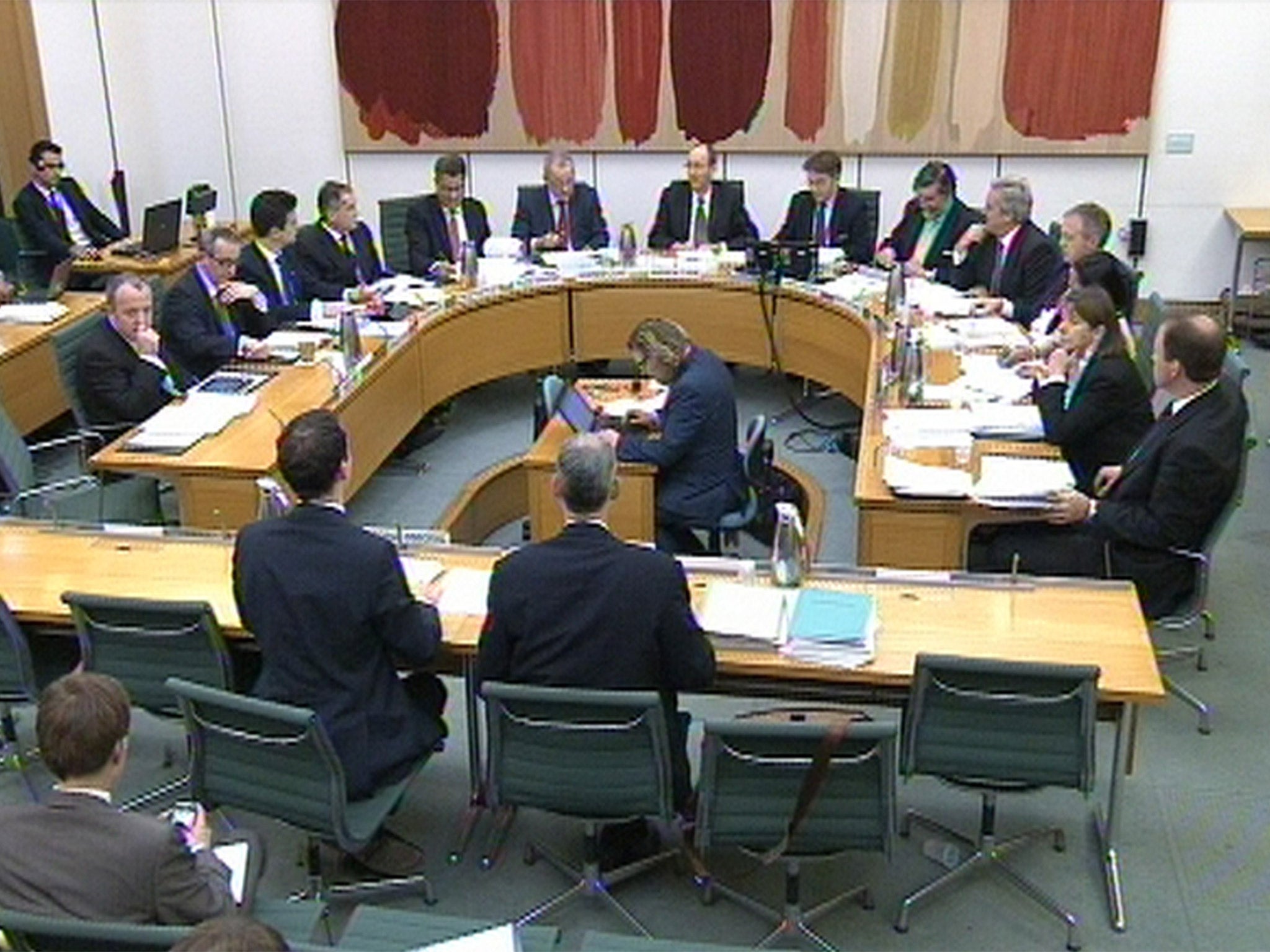 Chancellor George Osborne and James Bowler, Director, Strategy, Planning and Budget at the Treasury give evidence to the Treasury Select Committee