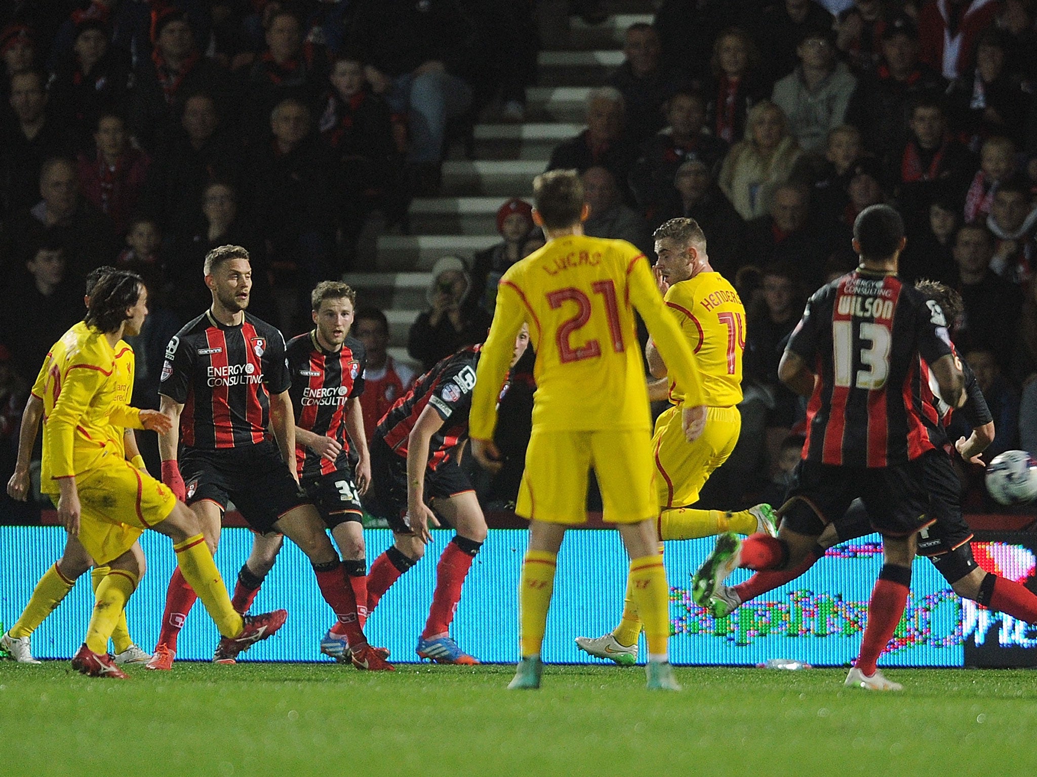 Lazar Markovic scores Liverpool's second, and his first for the club