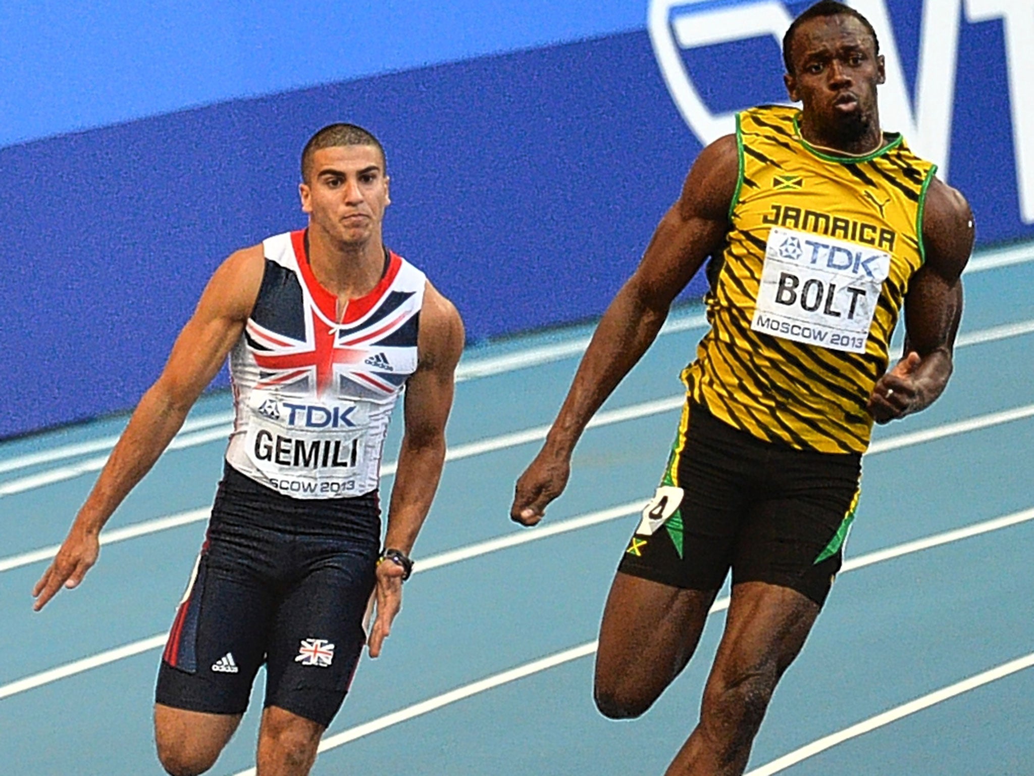 &#13;
Adam Gemili could face Usain Bolt in the 200m (Getty)&#13;