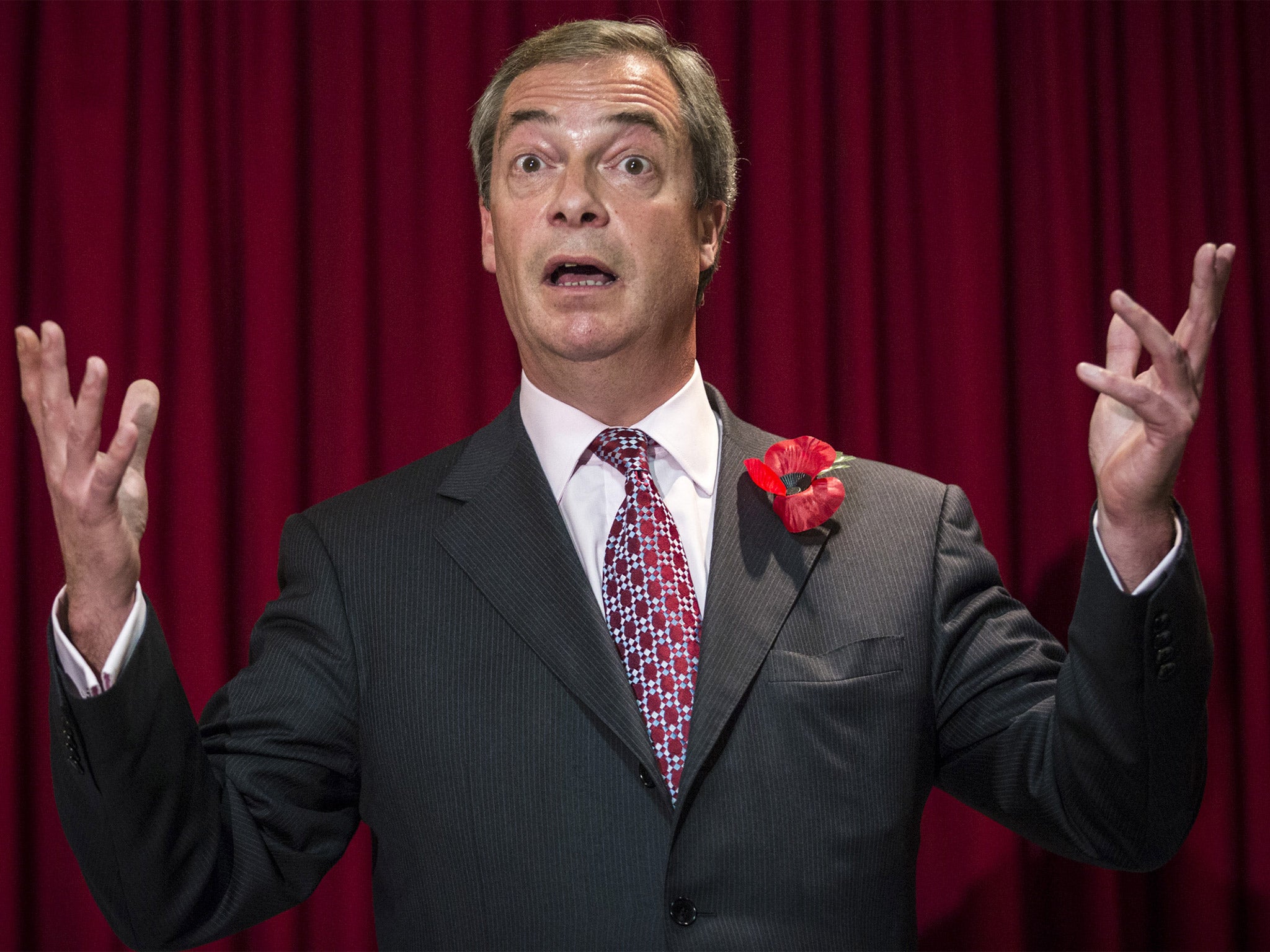 The Ukip leader Nigel Farage