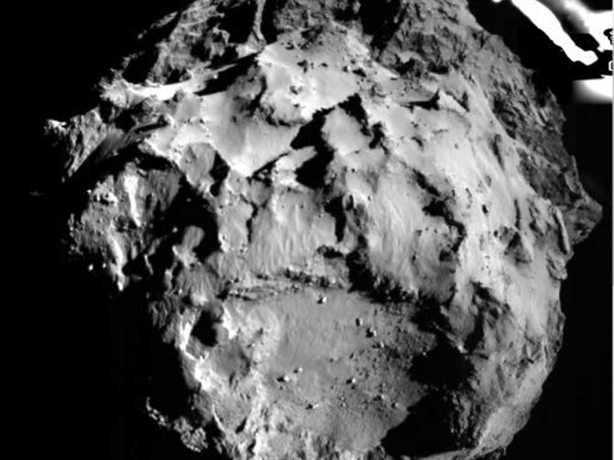 The 67P/CG comet as seen from the Philae lander