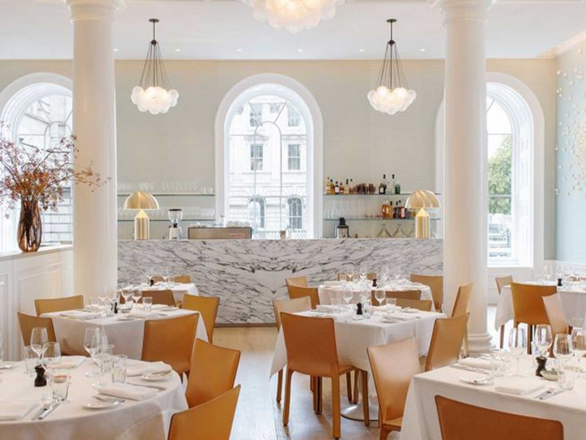 Top table: the beautiful dining room at Skye Gyngell’s Spring