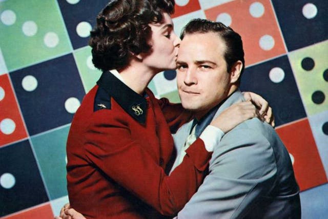 Jean Simmons and Marlon Brando in 'Guys and Dolls'