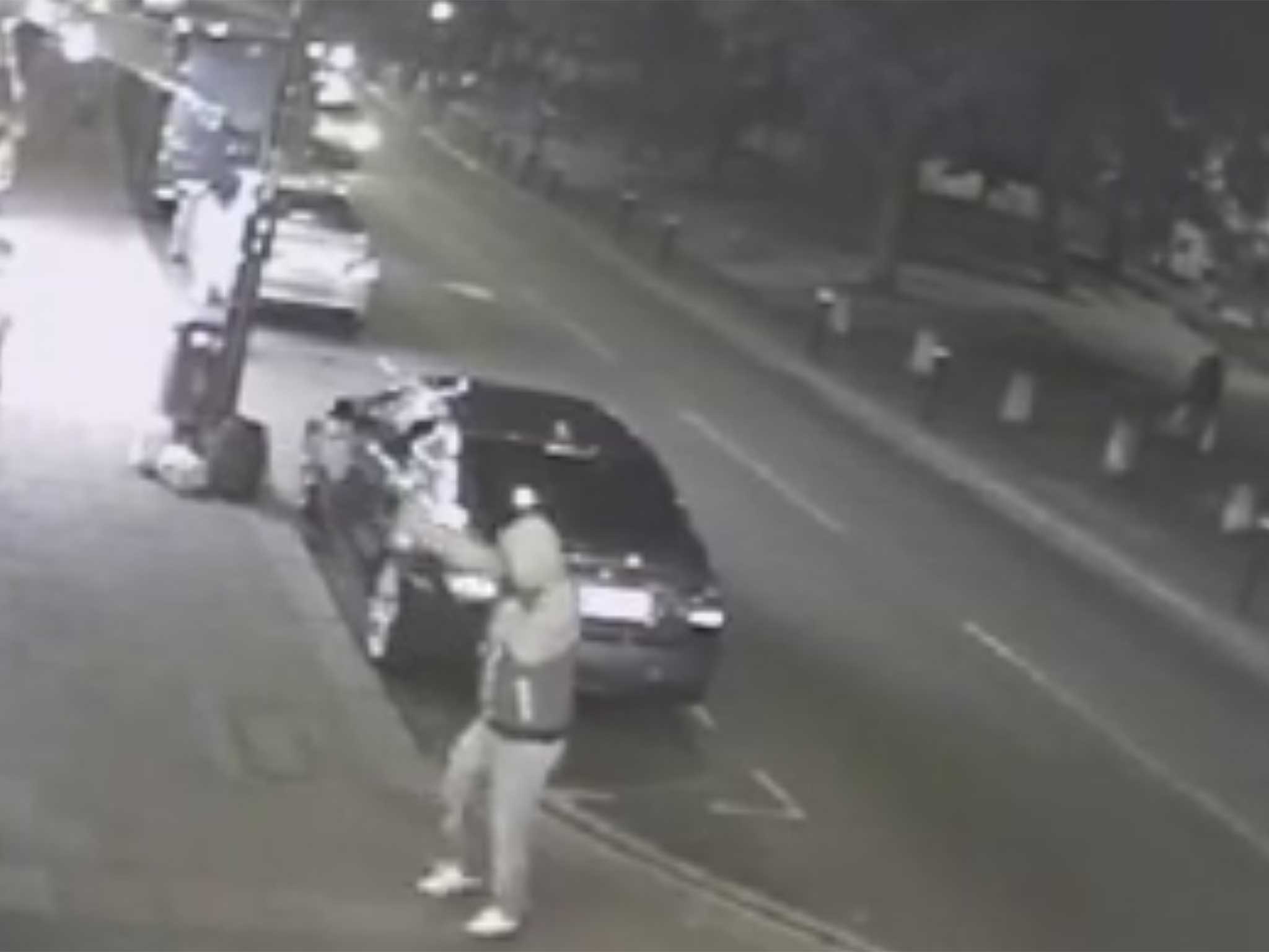 A screengrab from the CCTV that captured the incident
