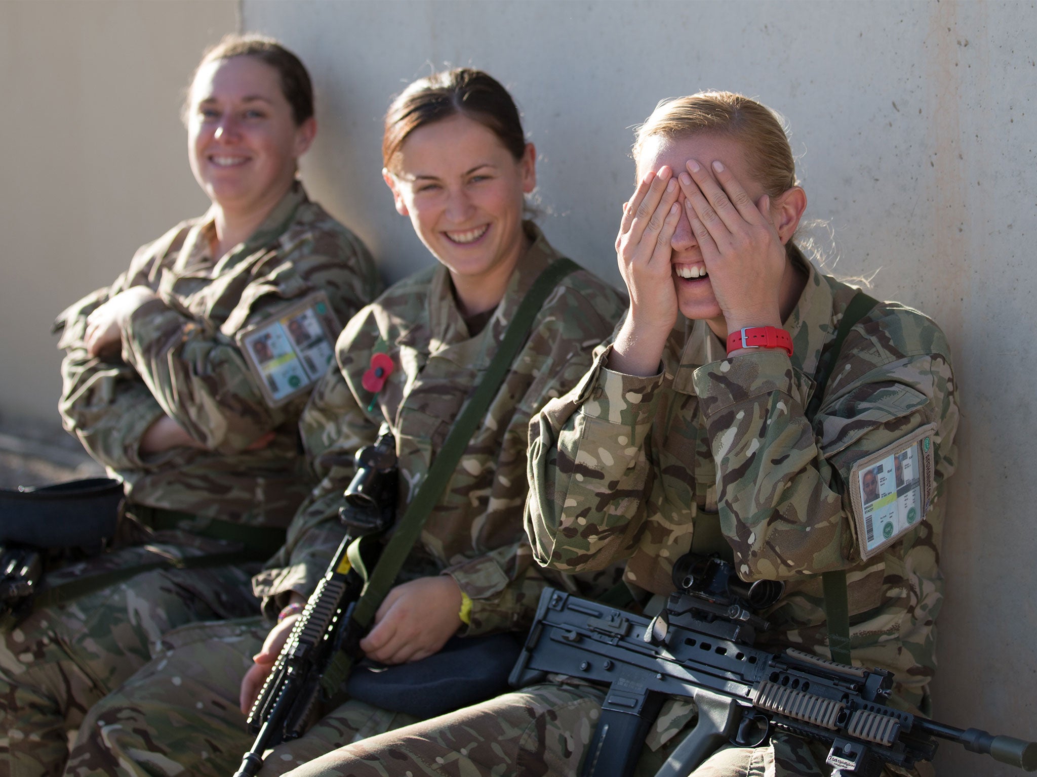 British female troops in Kandahar, Afghanistan