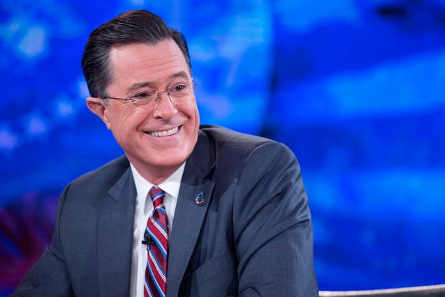 Television personality Stephen Colbert.
