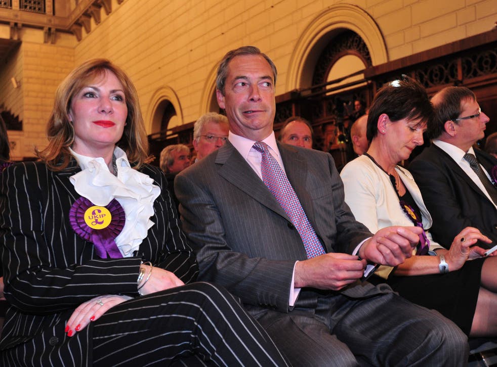 Ukip MEP Janice Atkinson (left) with party leader Nigel Farage