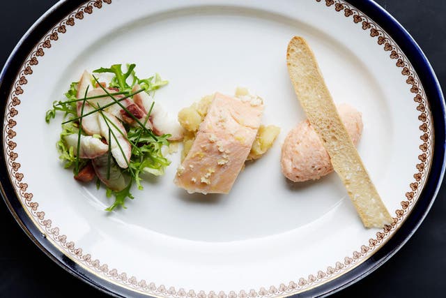 Mark's smoked fish medley can be served individually plated or as a sharing dish