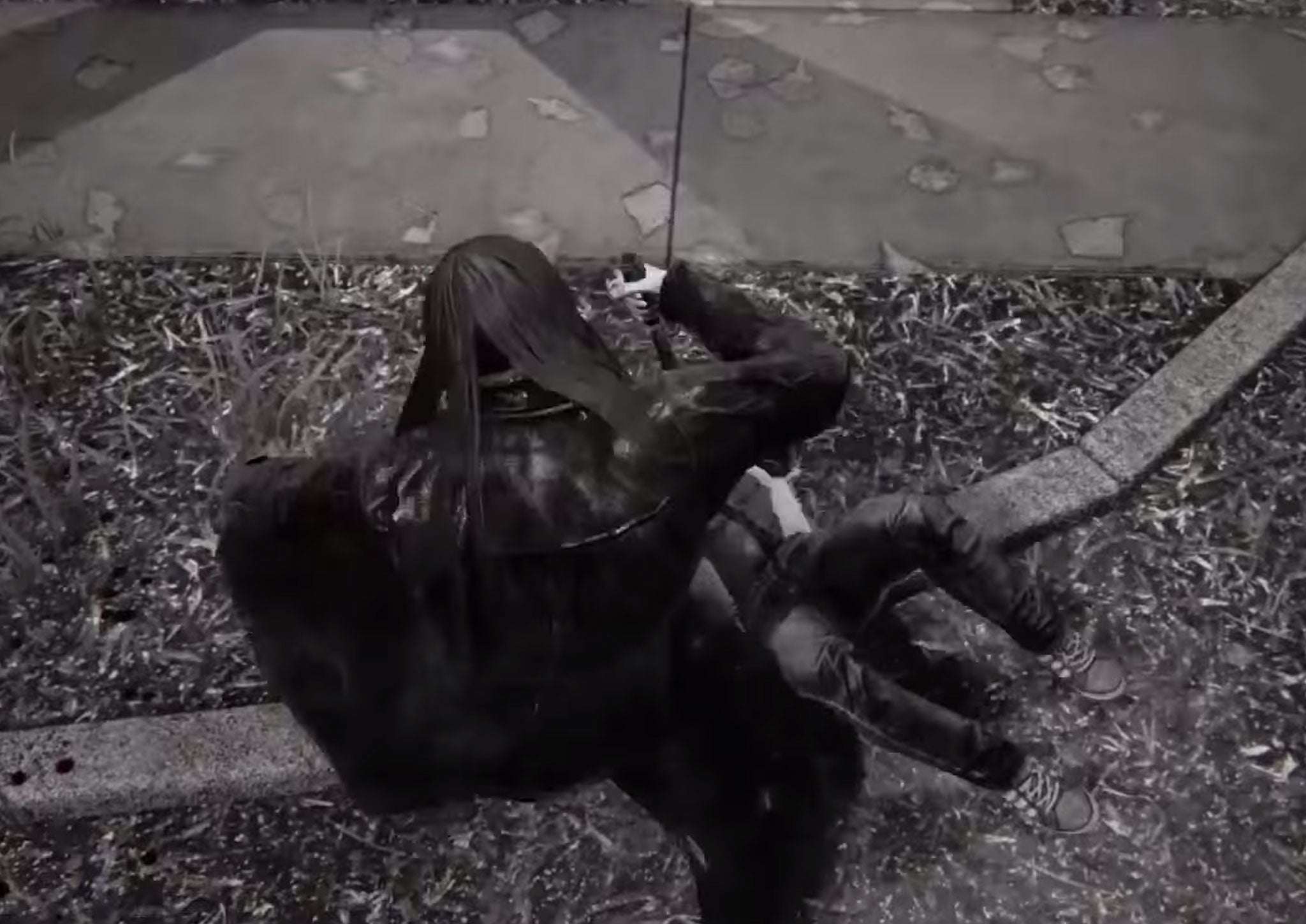 A screenshot from the trailer for Hatred