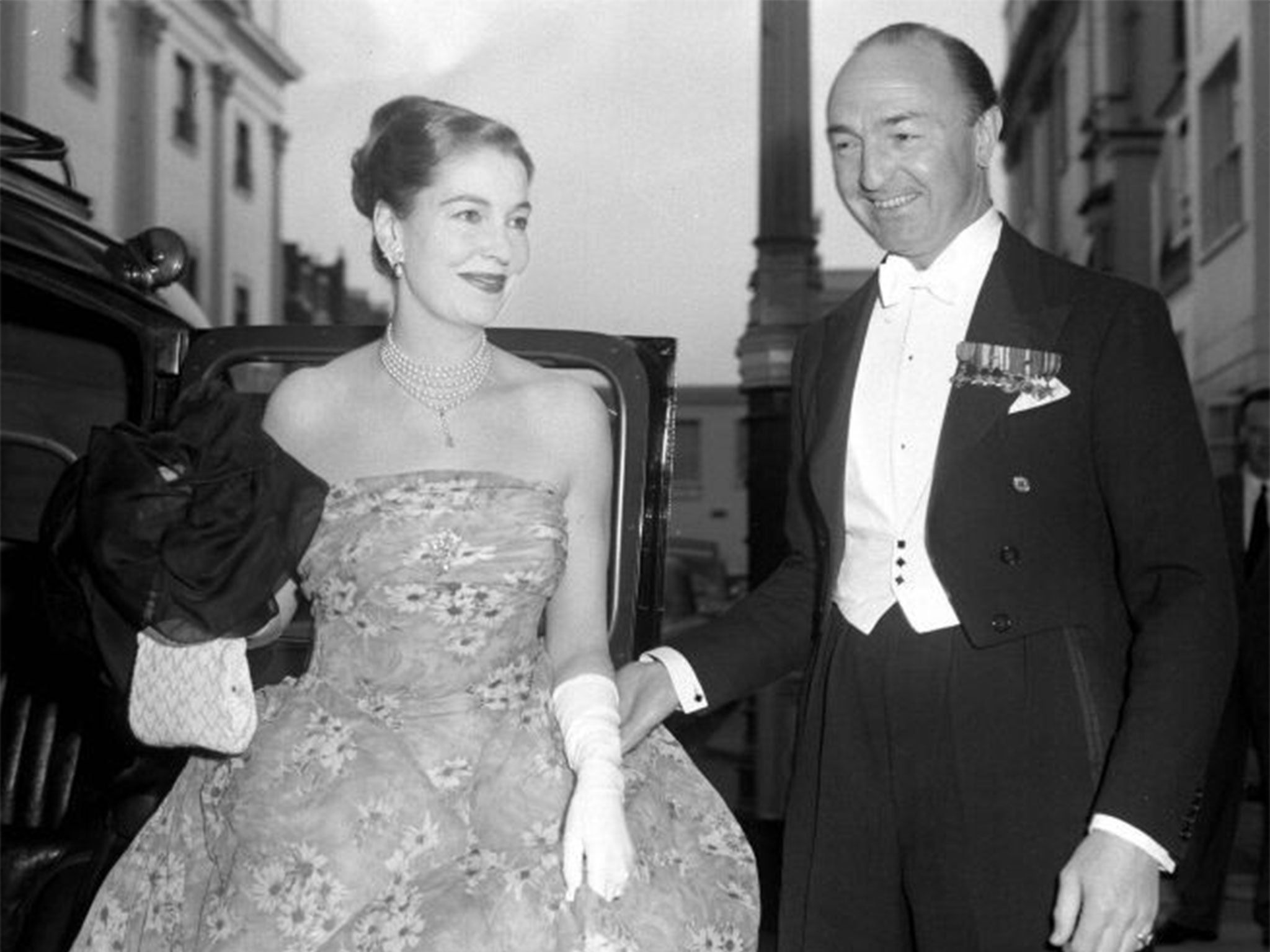 John Profumo and his wife Valerie Hobson in 1959