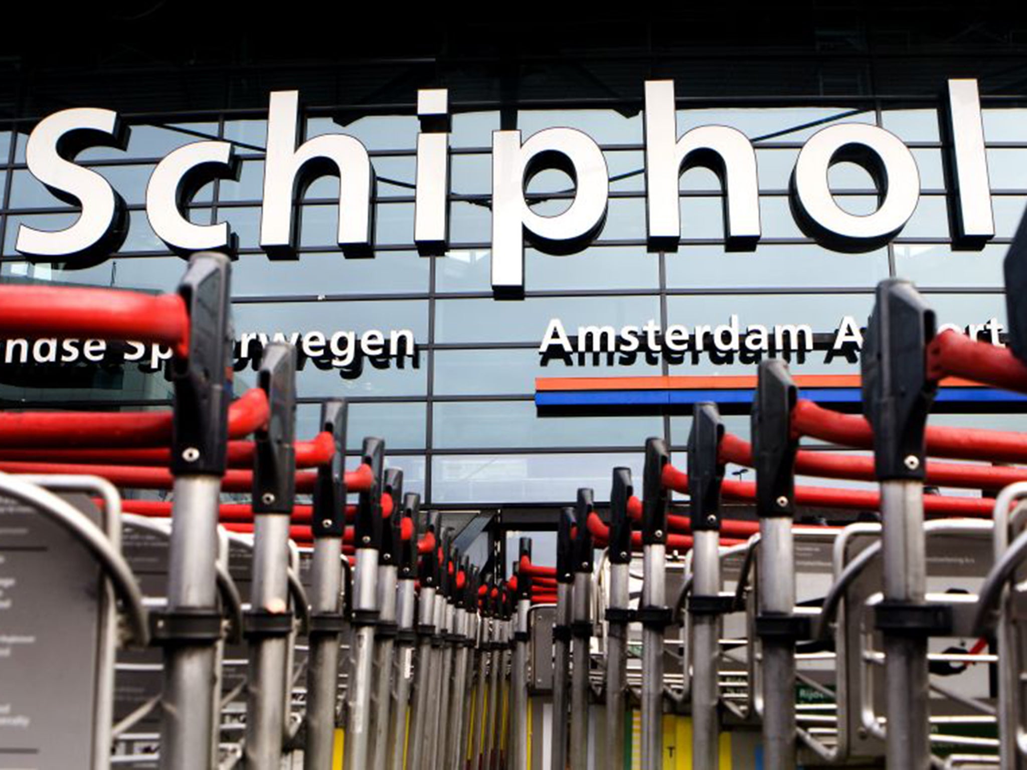Schiphol airport is running on emergency power after a "technical fault" at a high-voltage power station (AFP/Getty)
