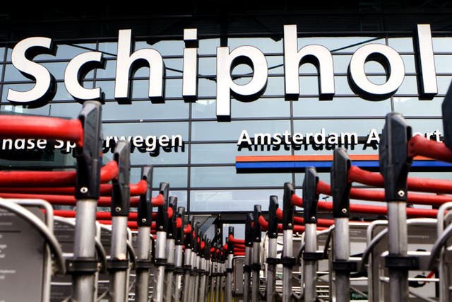Schiphol airport is running on emergency power after a "technical fault" at a high-voltage power station (AFP/Getty)
