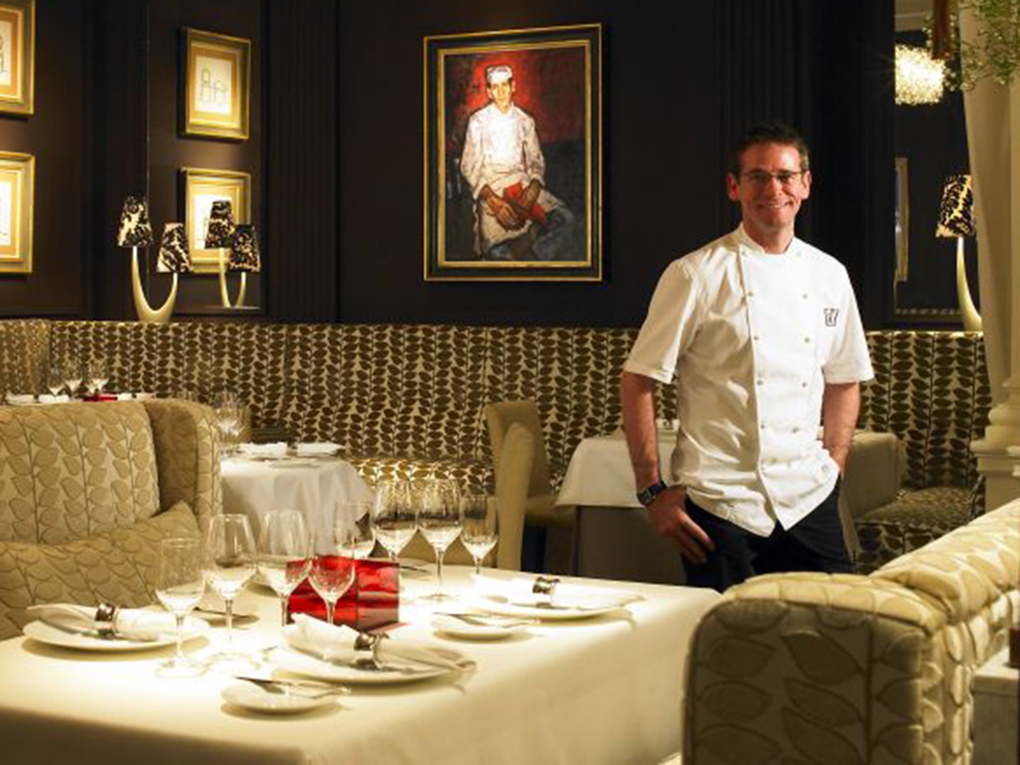 Andrew Fairlie's eponymous restaurant is situated at the Gleneagles Hotel in Perthshire