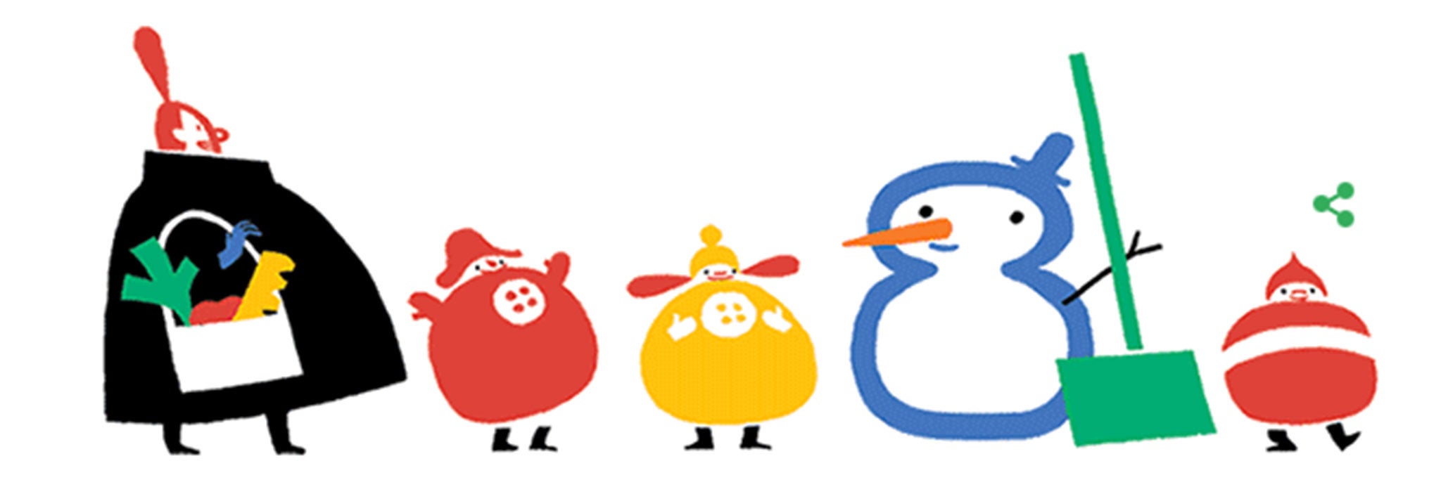 Google's Doodle marking the winter solstice