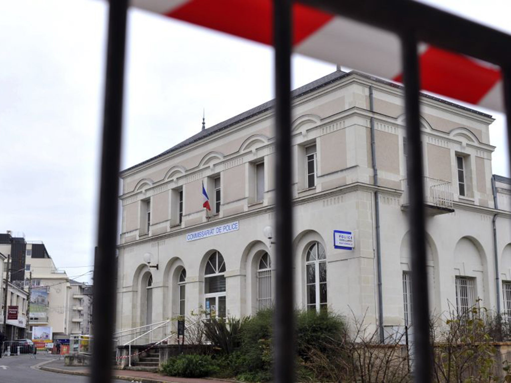 The police station in Joue-les-Tours, where French police shot dead a man who attacked them with a knife while shouting "Allahu Akbar" ("God is great")