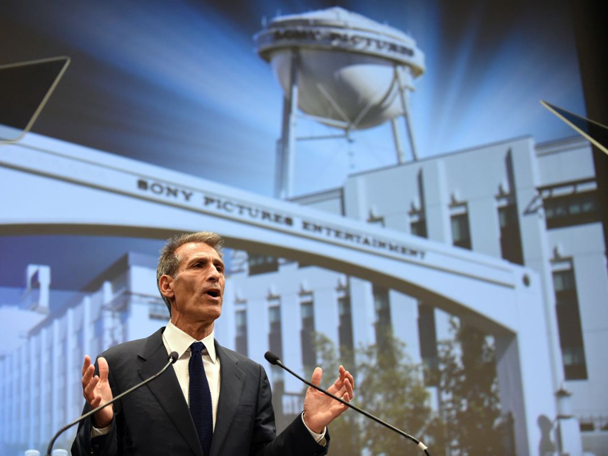 Michael Lynton, head of Sony Pictures, says he was ‘forced’ to cancel release of ‘The Interview’ (AFP/Getty)