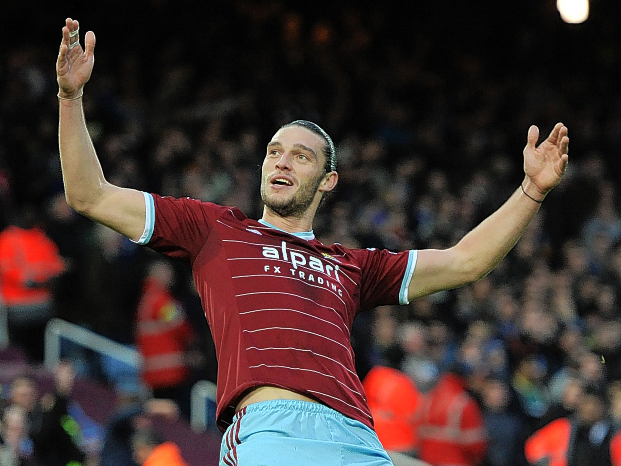 Andy Carroll is expected to feature for West Ham against Bristol City