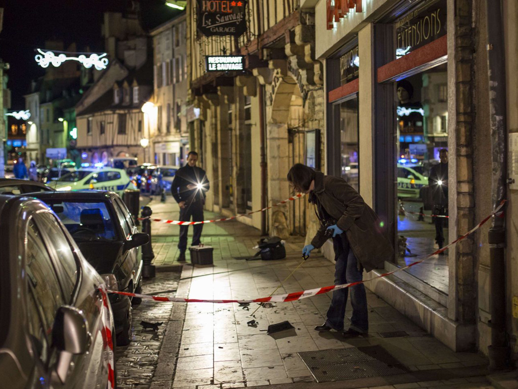 Eleven people were injured in the attack on the streets of the city of Dijon