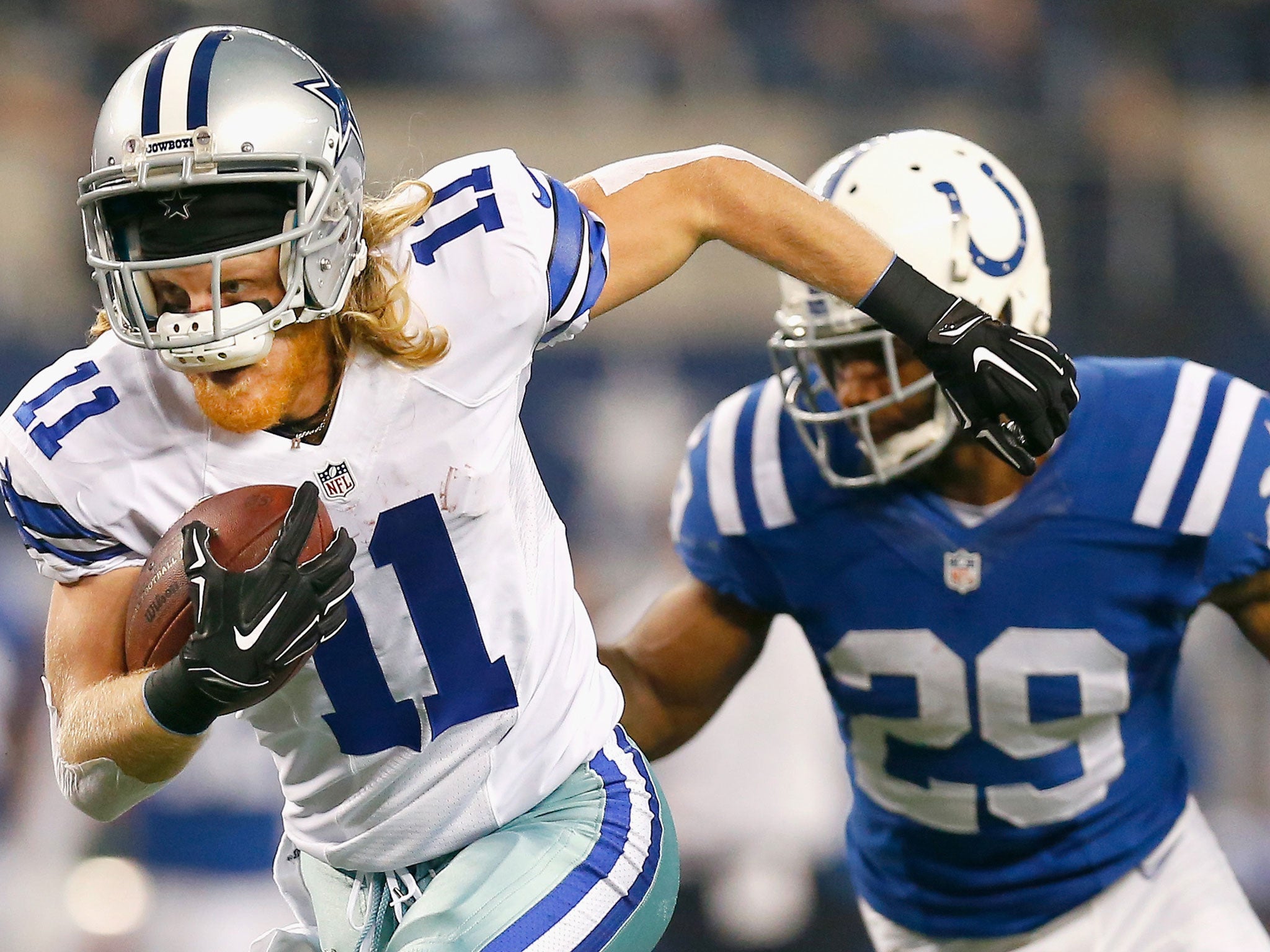 Cole Beasley runs for a touchdown for the Dallas Cowboys