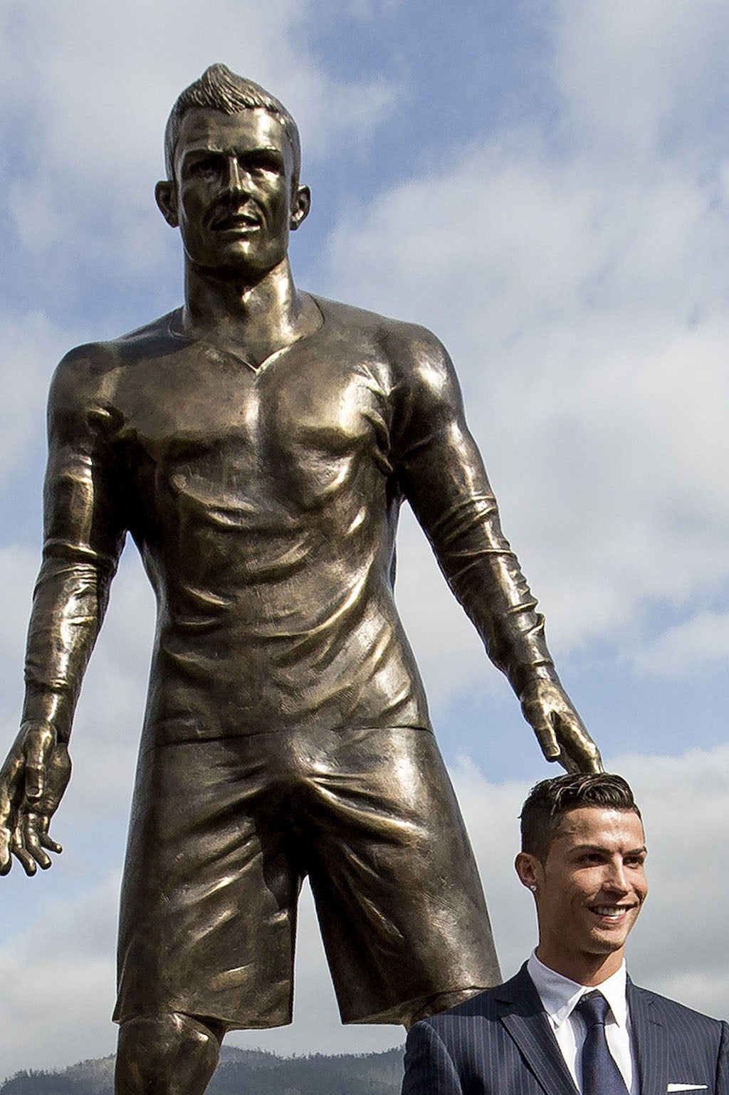 Cristiano Ronaldo and his statue