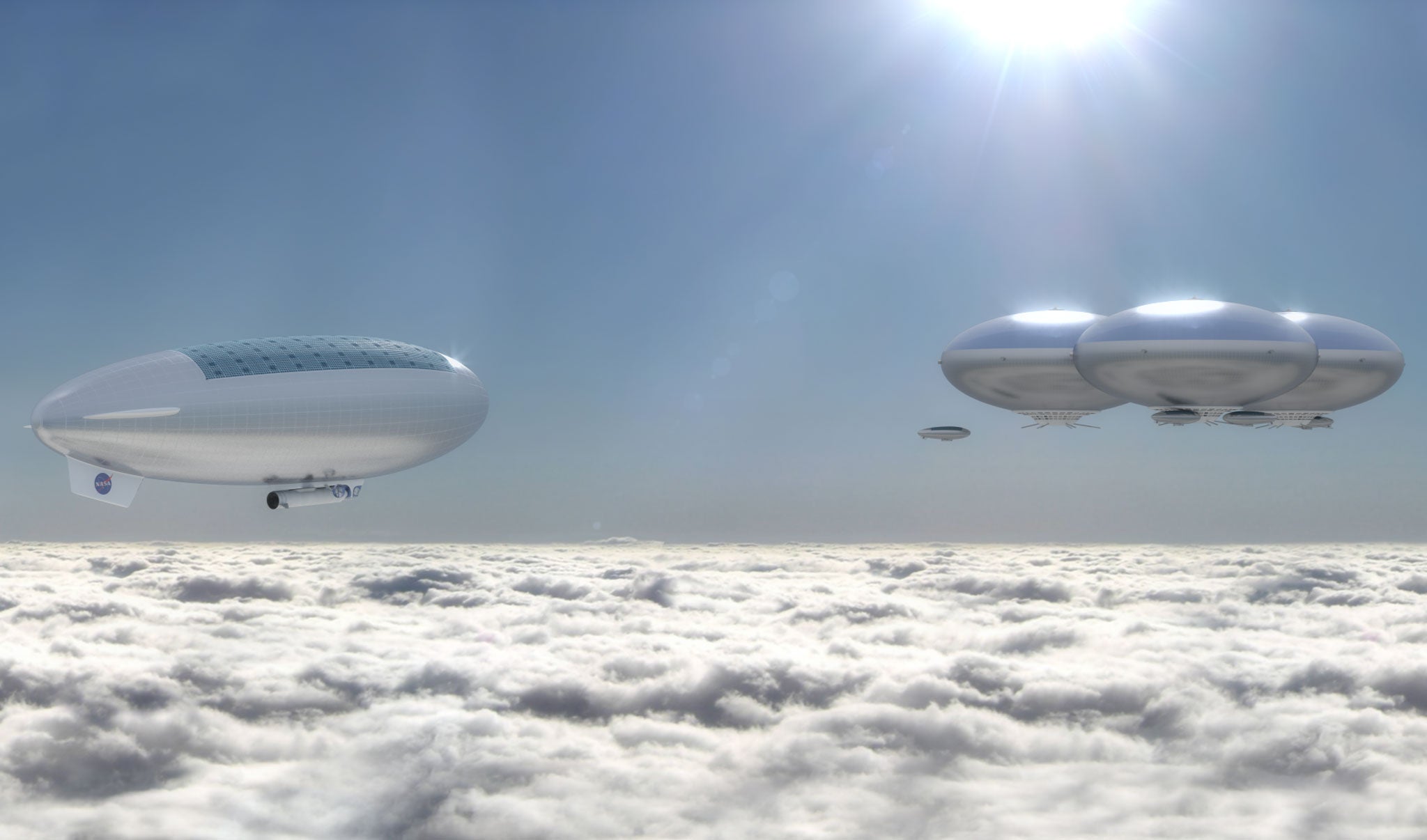 The 'cloud city' as imagined by an artist