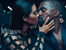 Spring/summer 2015 Balmain campaign stars Kim and Kanye