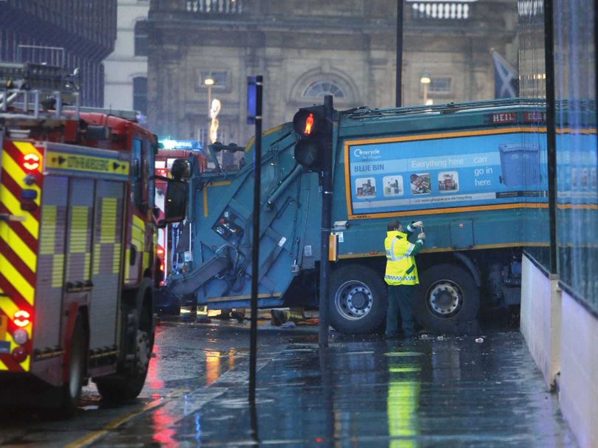 Several pedestrians have died and at least seven others are seriously injured after a bin lorry crashed into a group of people in Glasgow city centre