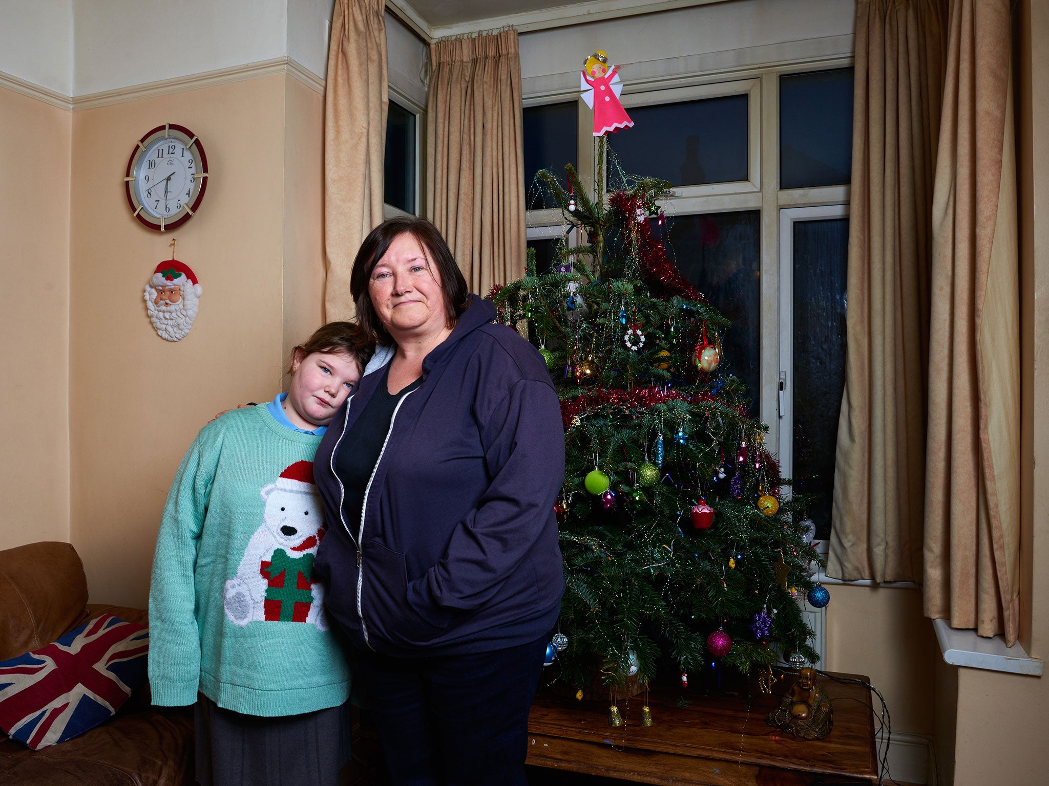 Caroline Berens with her daughter Molly, nine. ‘I’m gutted. The last five months I have been crying all the time'