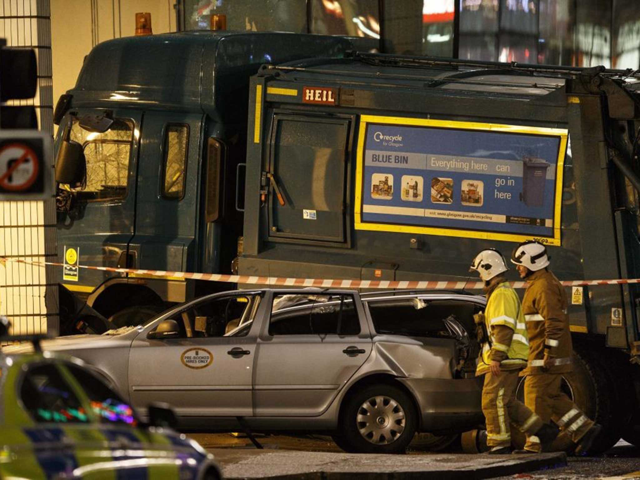 Police have launched an investigation into what caused a bin lorry to veer out of control