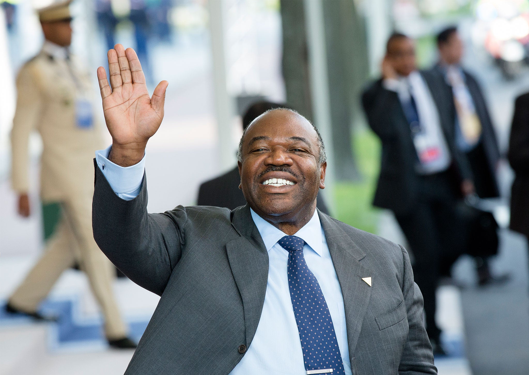 President of Gabon Ali Bongo Ondimba, who has signalled his desire to protect his country's elephants